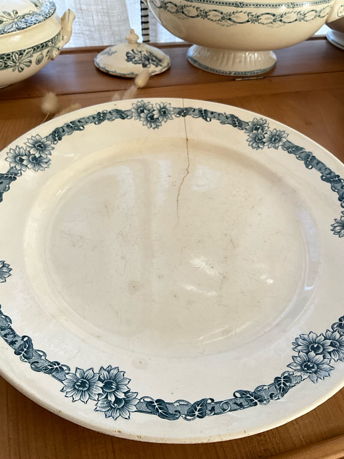 2 plats porcelaine de longchamp