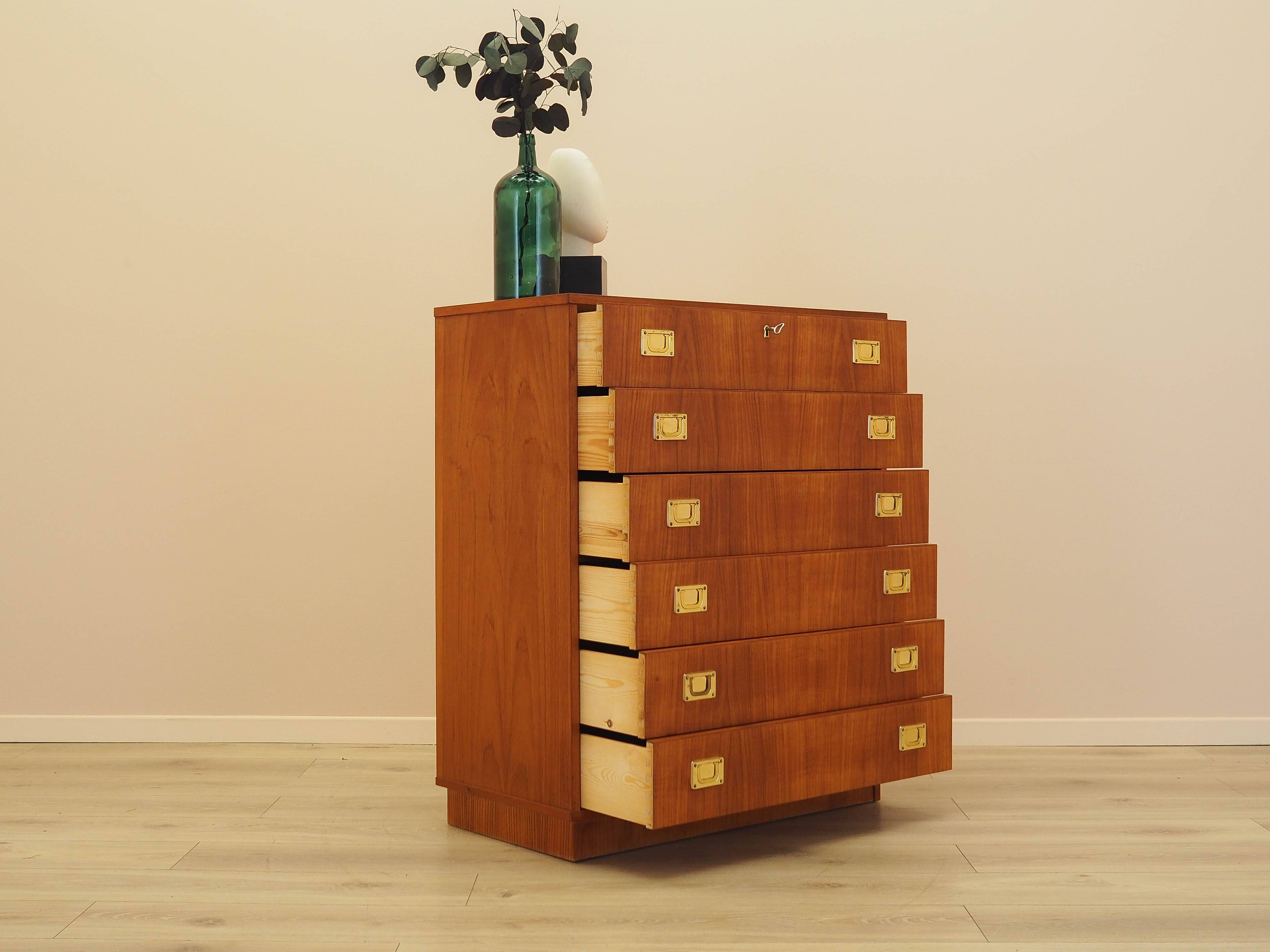 Teak chest of drawers, Danish design, 1960s, made in Denmark