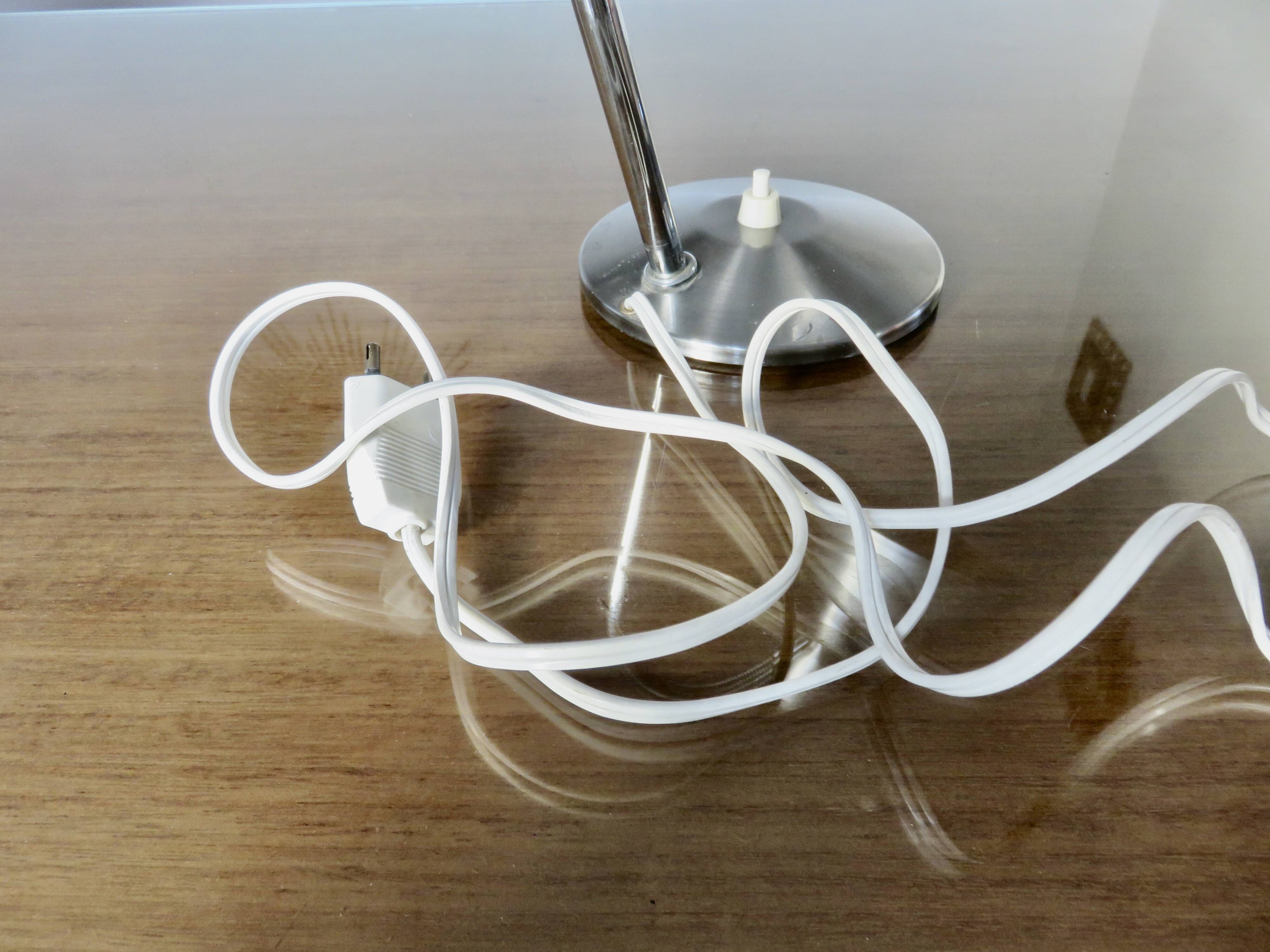 Aluminor lamp in chrome metal from the 60s 70s.