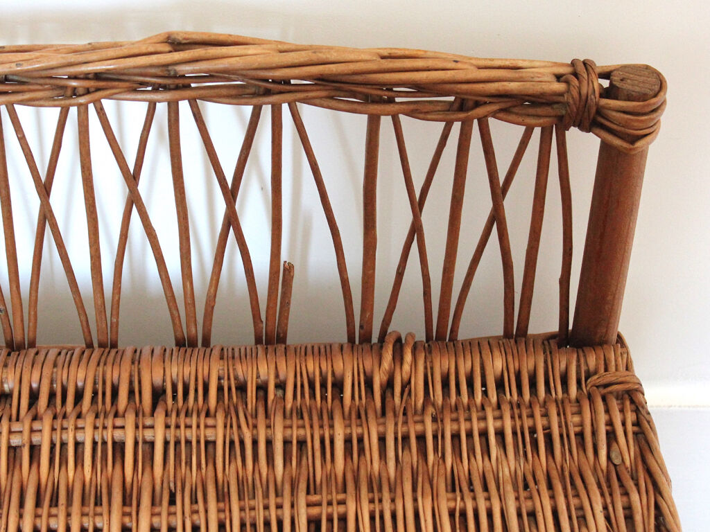 Vintage wicker box