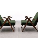 Mid Century Easy Chair Model B - 310 Var in Light Green Buckle