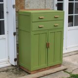 Renovated antique buffet – Herbarium Green (Libéron)
