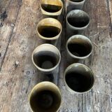 8 verres en grès Digoin