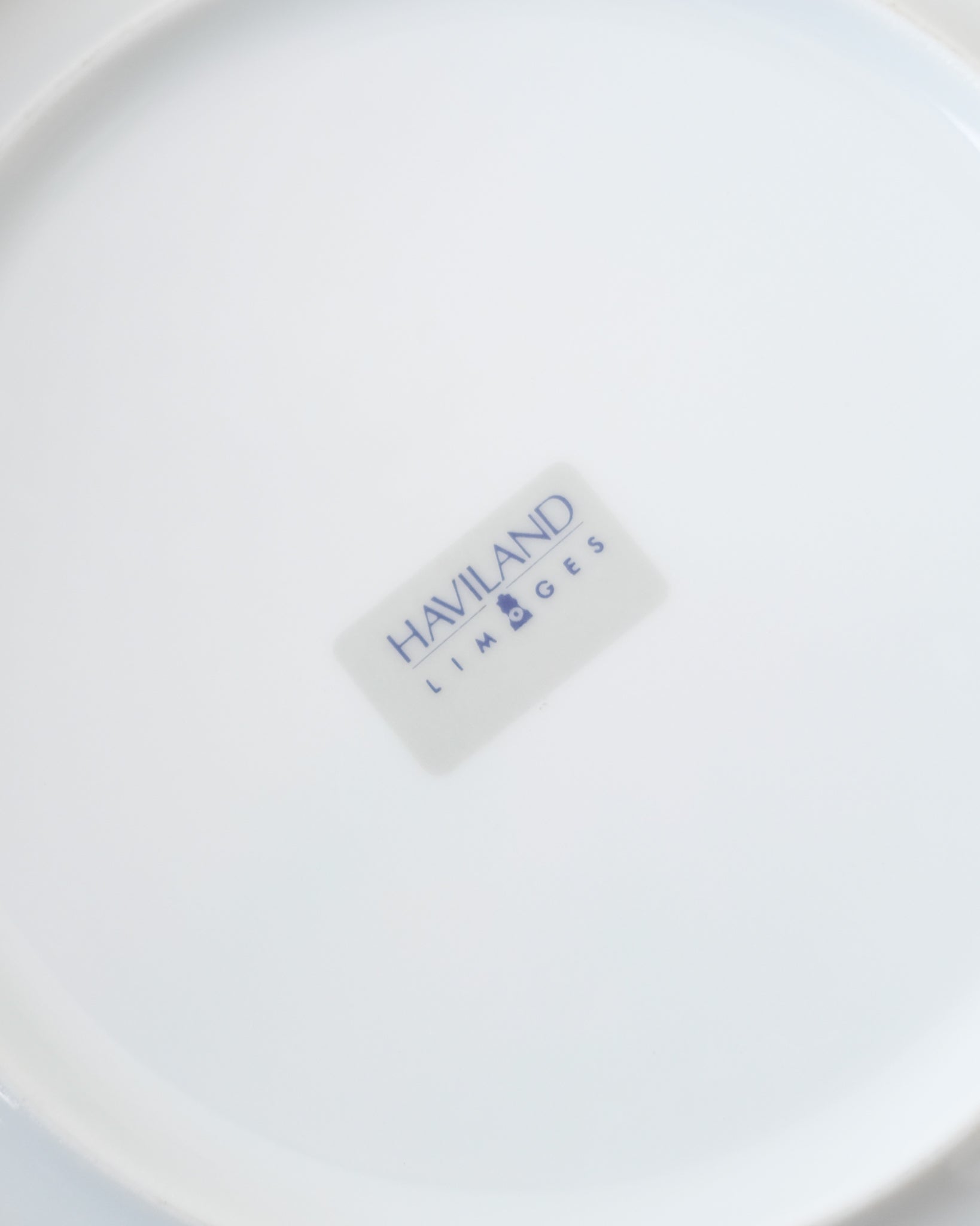 4 Haviland plates in white porcelain