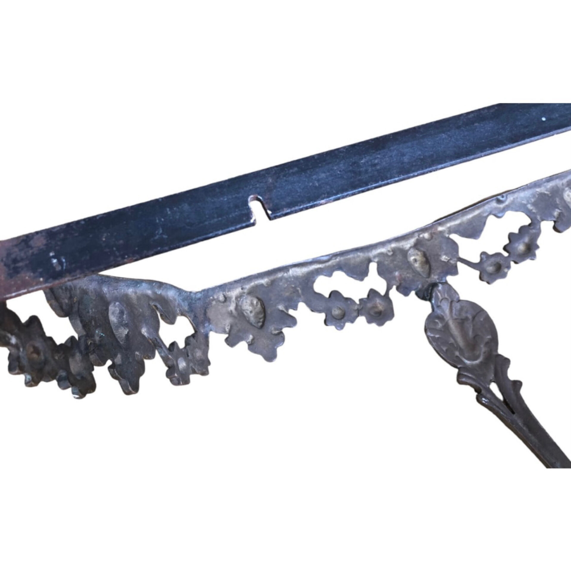 Console d’applique de style Louis XV en métal argenté