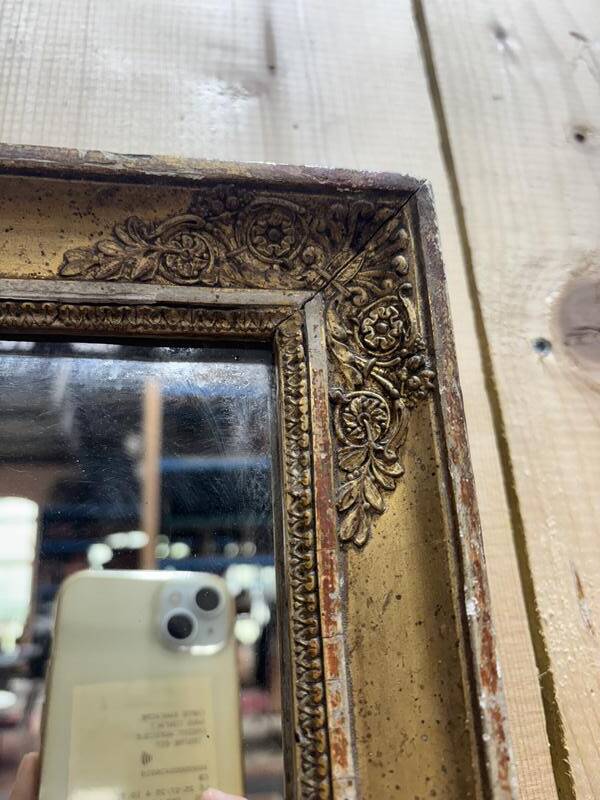 Miroir carré époque restauration