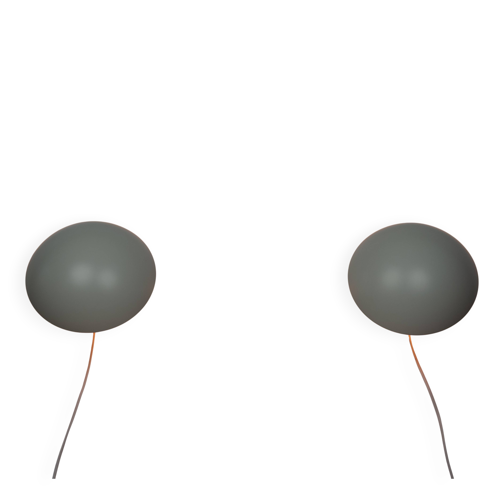 Pair of 2 Danish vintage wall lamps PH Hat by Poul Henningsen Louis Poulsen