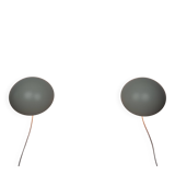 Pair of 2 Danish vintage wall lamps PH Hat by Poul Henningsen Louis Poulsen