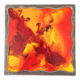 Enameled lava trivet