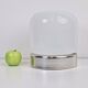 Mid-Century Table Lamp in Frosted Glass and Aluminium from Doria Leuchten, 1960s