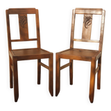 2 1950s bistro chairs