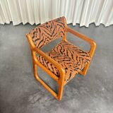 Set of 4 Scandinavian teak sled chairs