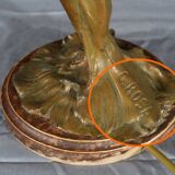Regulate Lamp, Art Nouveau style, signed C.Rosa – Mid 20th century