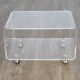 Table basse vintage en plexiglas 1970