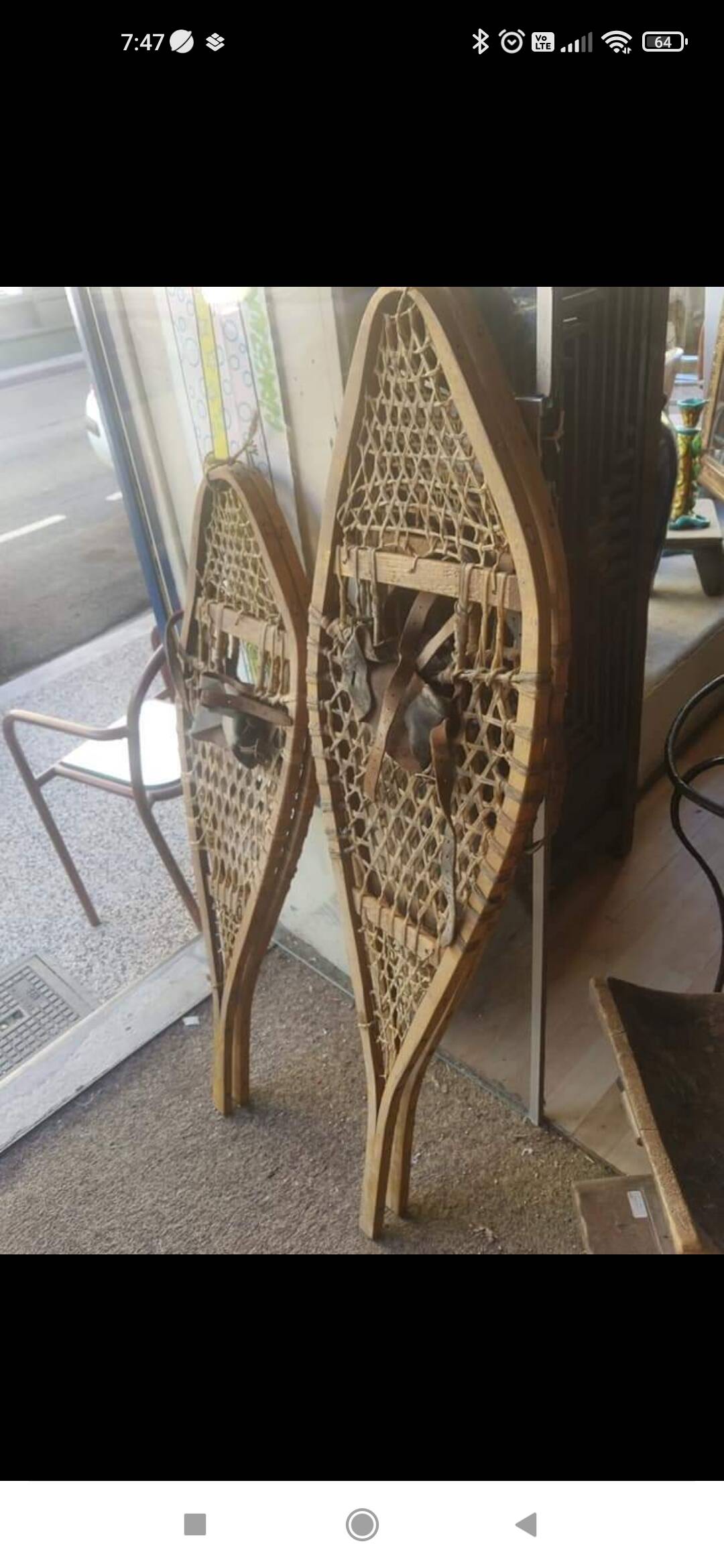 2 pairs of snowshoes from the far north, circa 1900