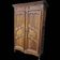 Louis XV wardrobe in blonde walnut from the 19th century, antique.