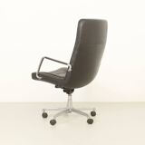 Leather office chair by Jørgen Kastholm for Kill International