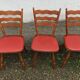 Bistro chairs vintage Scandinavian brasserie colorful galette - 1950 1960
