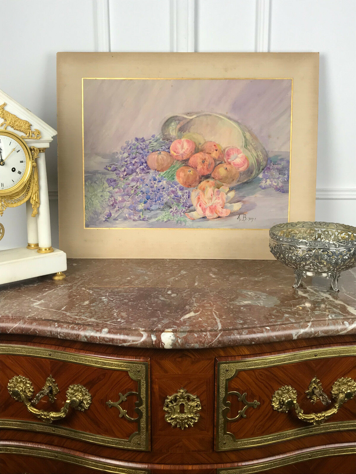 Aquarelle des années 1900 signé A. Bassée