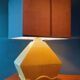 Vintage 50s cracked ceramic lamp