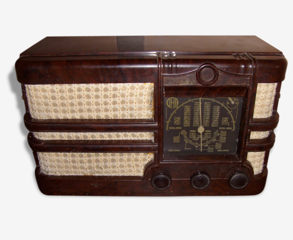 Poste radio en Bakélite O.R.A , années 1930 | Selency