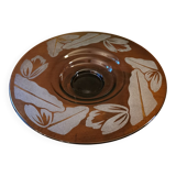 Coupe en verre art déco signée N Collet France