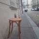Curved mud stool