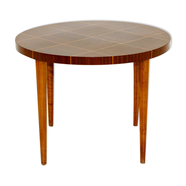 Table basse en acajou, Suède, 1950