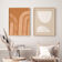 Pair of giclee prints, abstract wall art set of two, 50x70cm