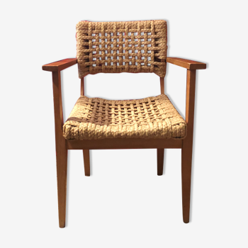 Oak and cord chair edited by Vibo