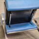 Blue leather lounge chair futuro 3 by massimo iosa ghini for moroso - italy 1980's