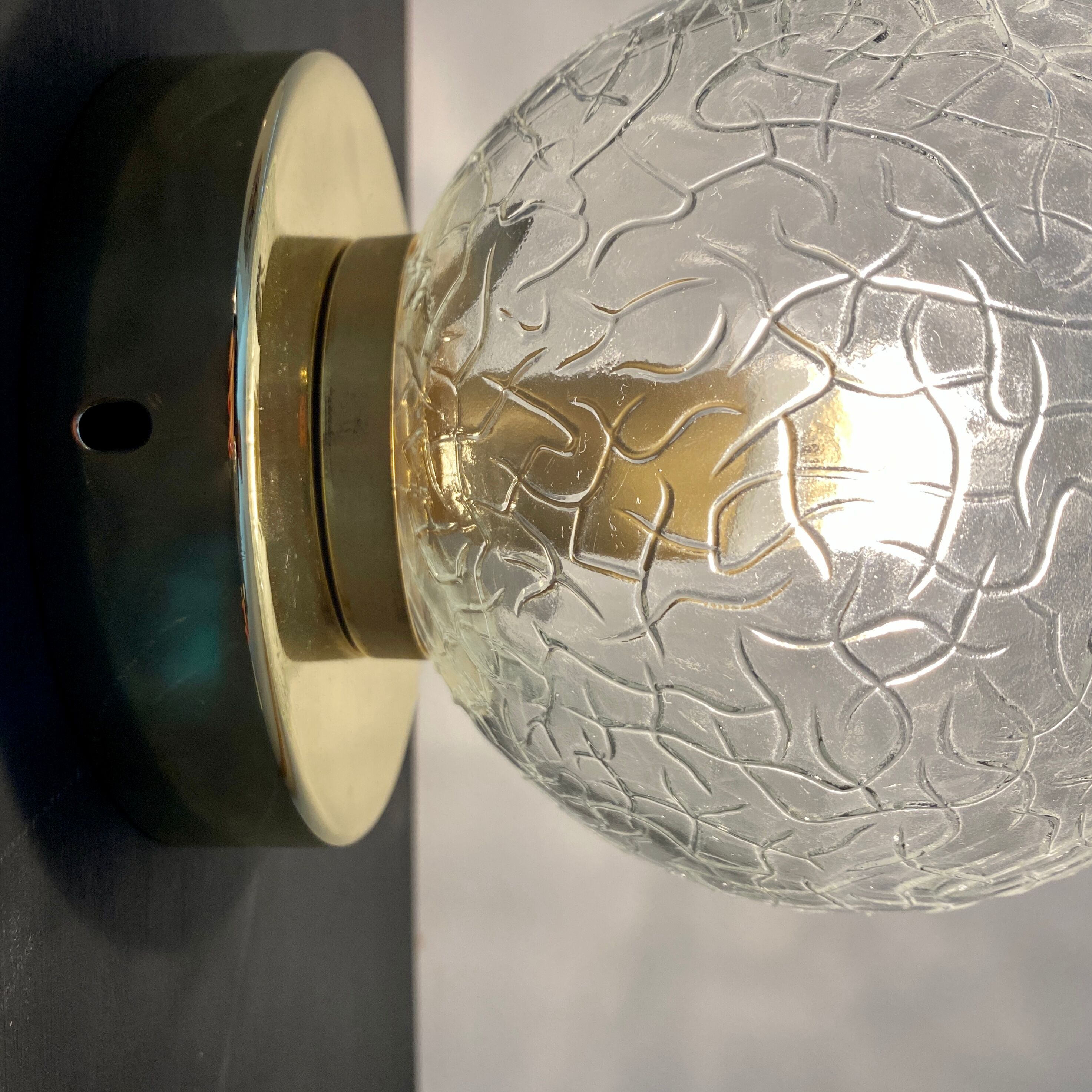 Wall lamp vintage glass globe