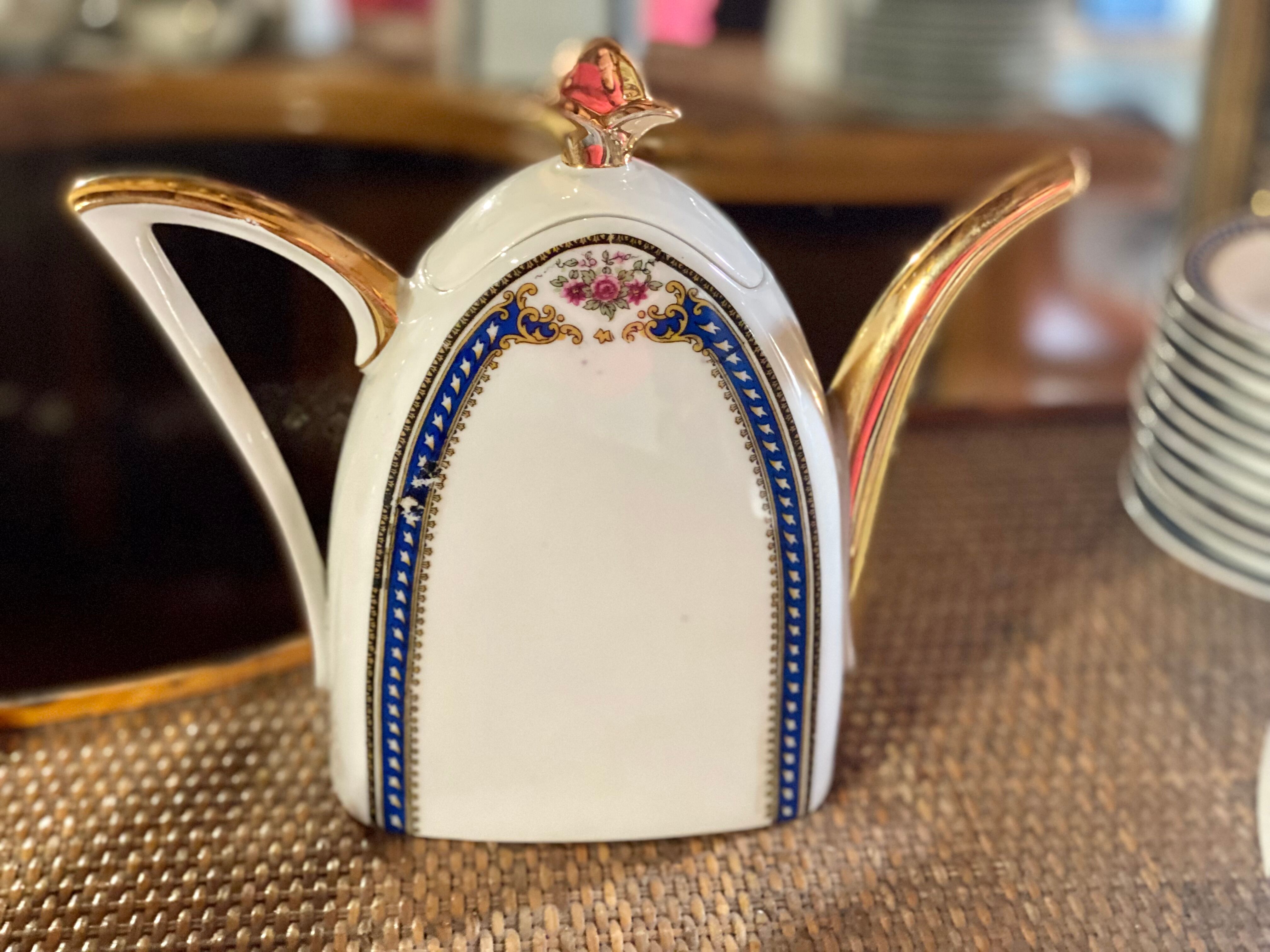 Touze Lemaitre Blanchet TLB service à thé et café art déco - Porcelaine  France - 1920-1949