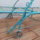 Lot 2 chaises longues anciennes fer forgé et ses 2 guéridons