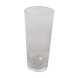 Crystal vase Baccarat roll tube engraved