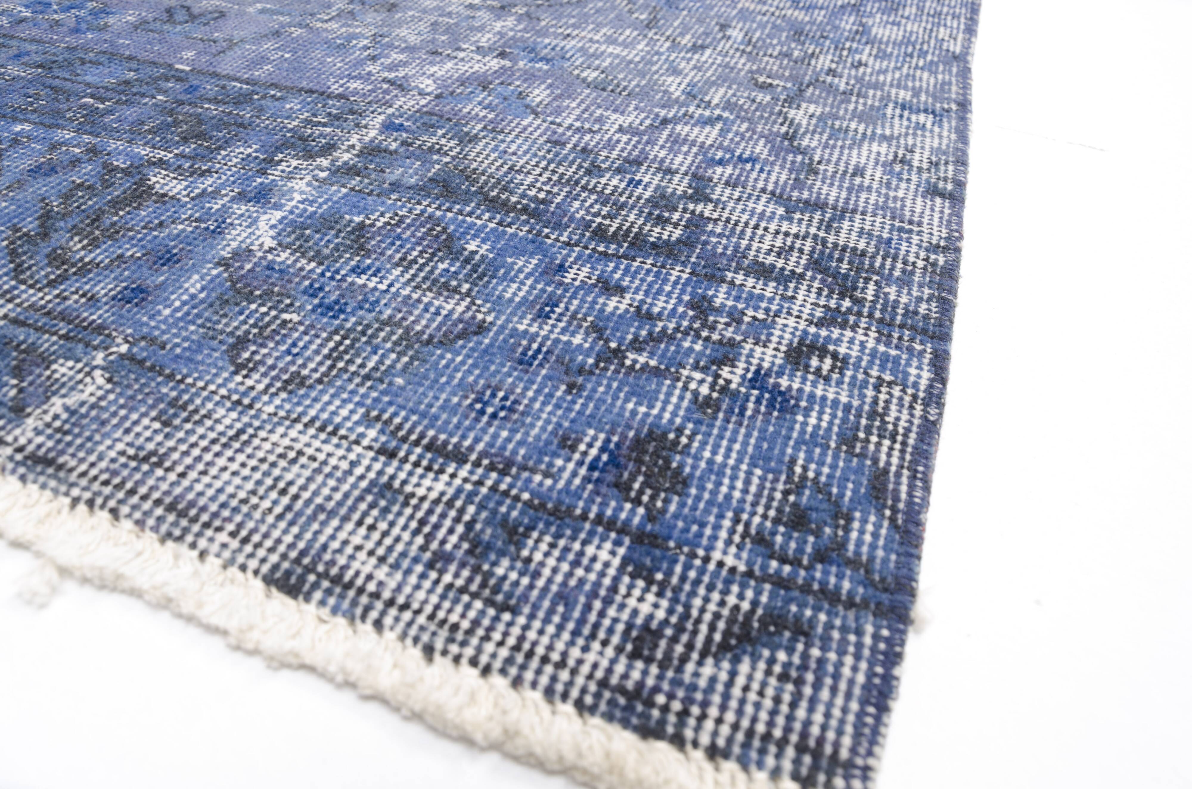 Blue Hallway Turkish Runner Rug sku1070