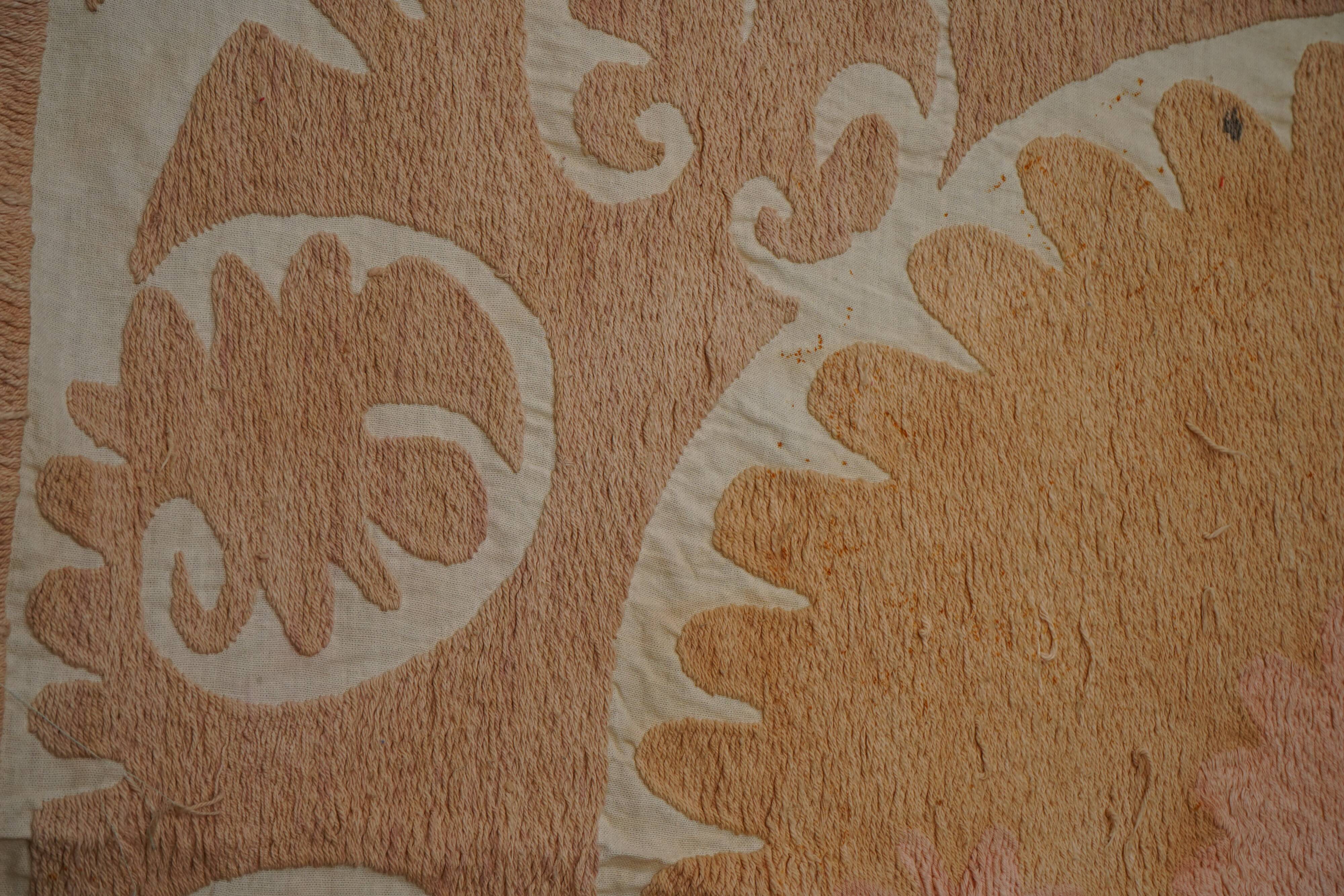 Vintage Turkish hand-knotted rug 134x140 cm