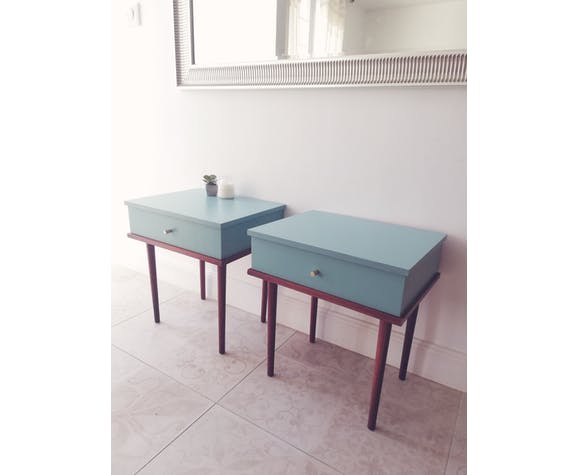 Pair of vintage bedsides