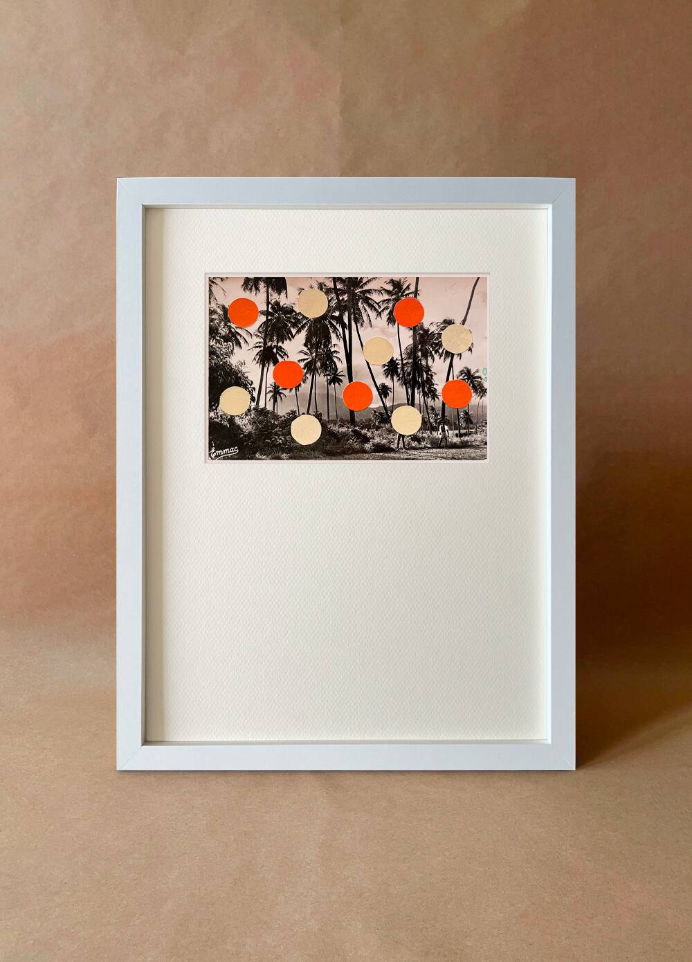 Guadeloupe - Collage on postcard