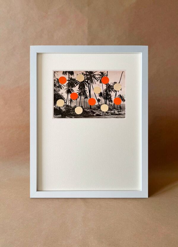 Guadeloupe - Collage sur carte postale