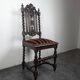 Louis XIII style oak chair