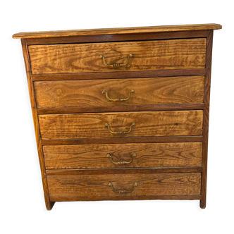 Oak chest of drawers