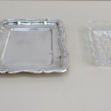 Butter silver metal and glass