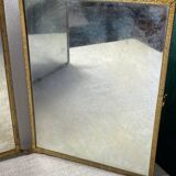 Vintage barber triptych mirror