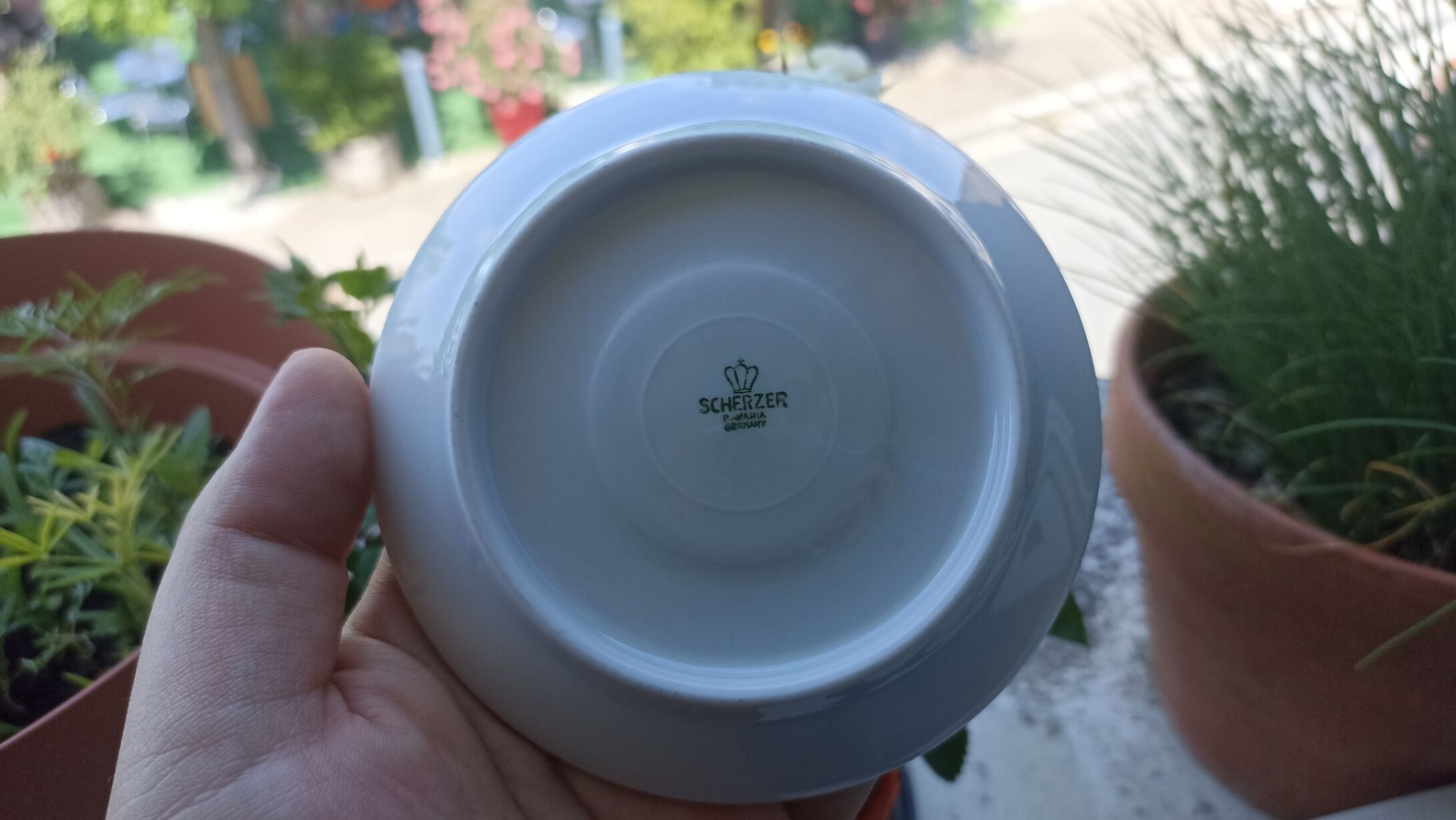 9 espresso cups Scherzer Bavaria - Bavarian porcelain 70s