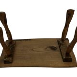 Vintage wooden side table small table wabi sabi natural design