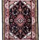 Vintage indian mahal handmade carpet 61cm x 88cm 1970s