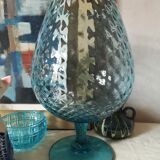 Empoli blue glass cut