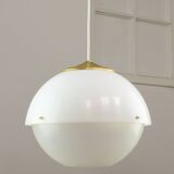Italian Space Age Pendant in Brass and Plexiglass, 1970s