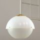Italian Space Age Pendant in Brass and Plexiglass, 1970s
